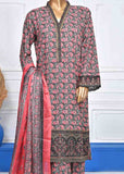 SMLE-0025-3 Piece Blue Cotton Embroidered