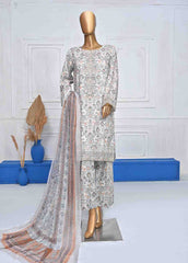 SMLE-0054-3 Piece Cotton Embroidered