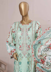 SMLE-0059- 3 Piece Embroidered Stitched Suit