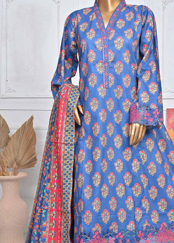 Bin Saeed Fabric - SMLE-0112-FR-3 Piece Embroidered Stitched Suit