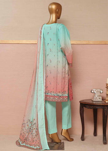 Bin Saeed Fabric - SMLE-0121- 3 Piece Embroidered Stitched Suit