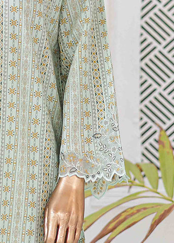 Bin Saeed Fabric - SMLE-0125-3 Piece Cutwork Kari Stitched Suit