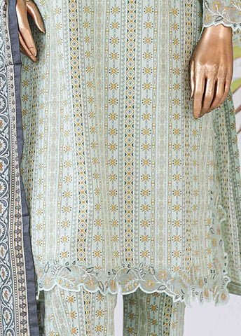 Bin Saeed Fabric - SMLE-0125-3 Piece Cutwork Kari Stitched Suit