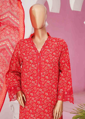 Bin Saeed Fabric - SMLE-0131 B-3 Piece Cutwork Kari Stitched Suit
