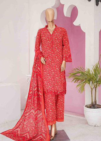 Bin Saeed Fabric - SMLE-0131 B-3 Piece Cutwork Kari Stitched Suit