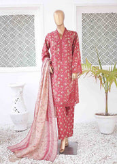 SMLE-0139- 3 Piece Embroidered Stitched Suit