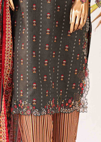 Bin Saeed Fabric - SMLE-0140 A-3 Piece Cutwork Kari Stitched Suit