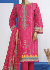 SMLE-0179- 3 Piece Embroidered Stitched Suit