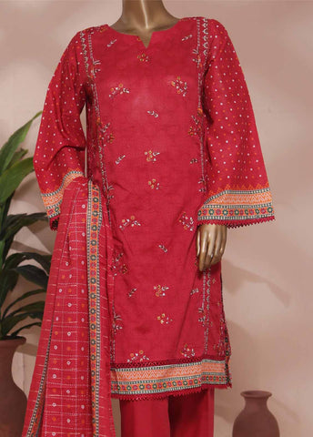 Bin Saeed Fabric - SMLE-0186- 3 Piece Embroidered Stitched Suit