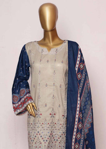 Bin Saeed Fabric - SMLE-0201- 3 Piece Embroidered Stitched Suit