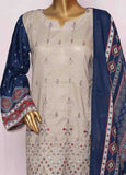 SMLE-0201- 3 Piece Embroidered Stitched Suit