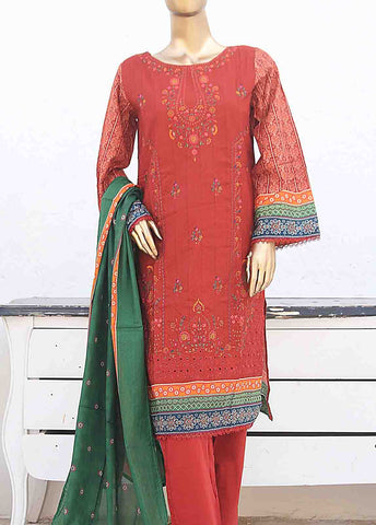 Bin Saeed Fabric - SMLE-0202 - 3 Piece Embroidered Stitched Suit