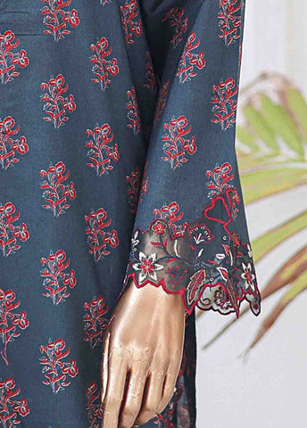 Bin Saeed Fabric - SMLE-0204 A-3 Piece Cutwork Kari Stitched Suit