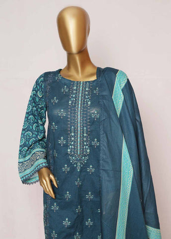 Bin Saeed Fabric - SMLE-0206- 3 Piece Embroidered Stitched Suit