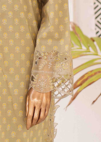 Bin Saeed Fabric - SMLE-0208 A-3 Piece Cutwork Kari Stitched Suit