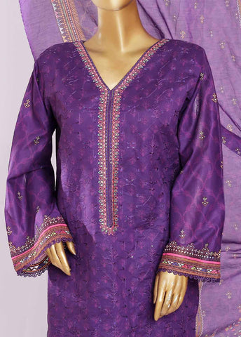 Bin Saeed Fabric - SMLE-0209- 3 Piece Embroidered Stitched Suit