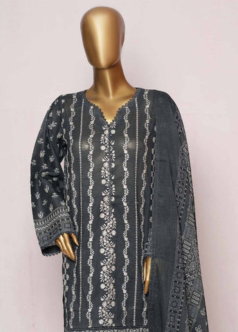 Bin Saeed Fabric - SMLE-0215- 3 Piece Embroidered Stitched Suit