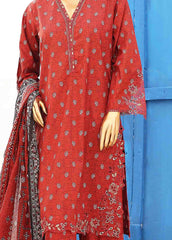 SMLE-0220-3 Piece Cutwork Kari Stitched Suit