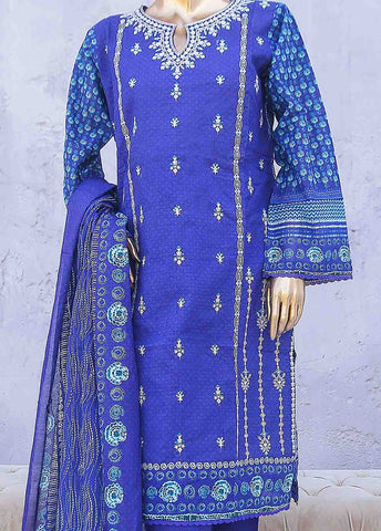 Bin Saeed Fabric - SMLE-0222- 3 Piece Embroidered Stitched Suit