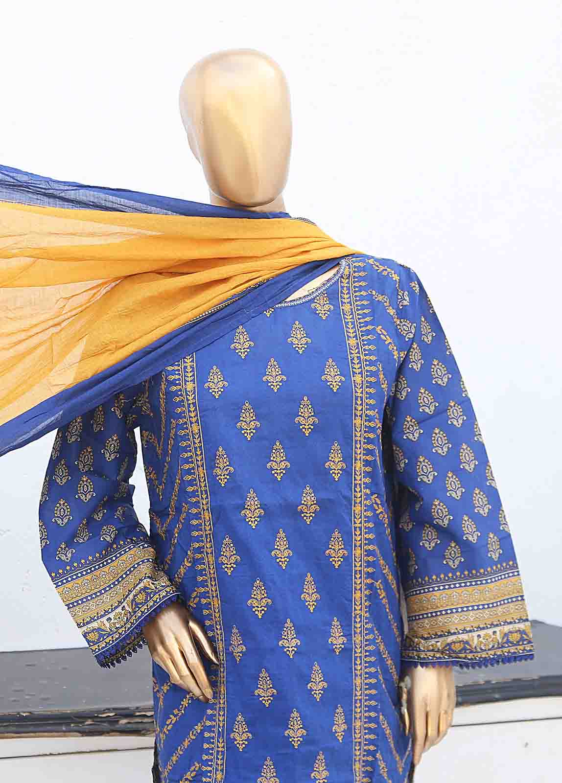 Bin Saeed Fabric - SMLE-0223- 3 Piece Embroidered Stitched Suit