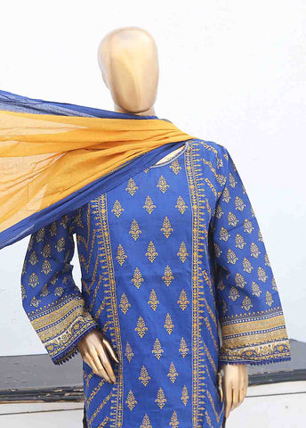 Bin Saeed Fabric - SMLE-0223- 3 Piece Embroidered Stitched Suit