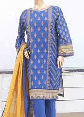 SMLE-0223- 3 Piece Embroidered Stitched Suit