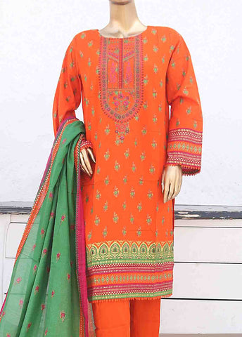Bin Saeed Fabric - SMLE-024- 3 Piece Embroidered Stitched Suit