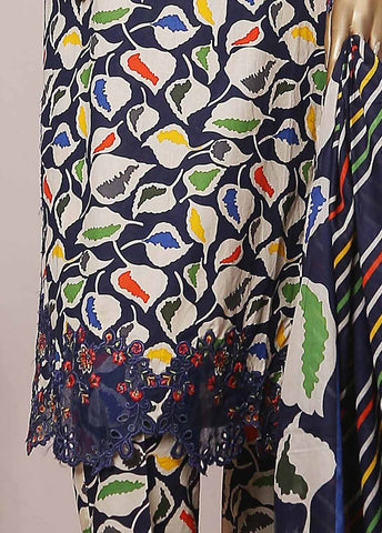 Bin Saeed Fabric - SMLE-0587- 3 Piece Embroidered Stitched Suit