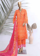 SMLE-597-FR-3 Piece Embroidered Frock Style