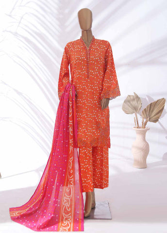 Bin Saeed Fabric - SMLE-0597- 3 Piece Embroidered Stitched Suit