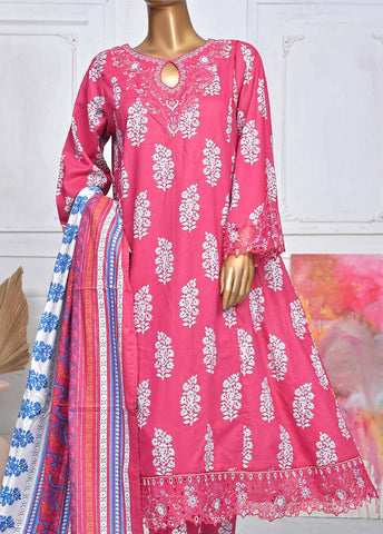 Bin Saeed Fabric - SMLE-0600-FR- 3 Piece Embroidered Stitched Suit