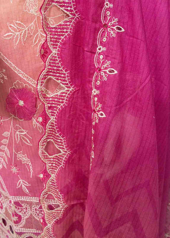 Bin Saeed Fabric - SMLE-0686 B-3 Piece Cutwork Kari Stitched Suit