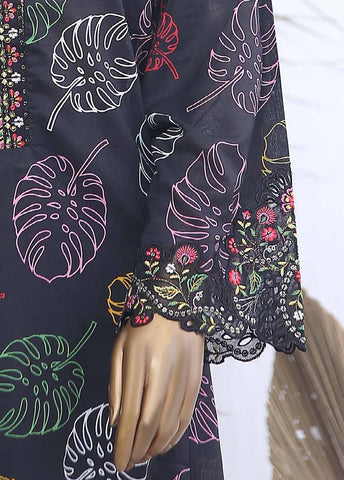 Bin Saeed Fabric - SMLE-624-FR-3 Piece Embroidered Frock Style