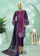 SMLF-0117-3 Piece Printed Stitched Suit