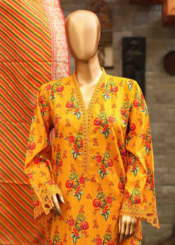 Bin Saeed Fabric - SMLF-0124-EMB- 3 Piece Embroidered Stitched Suit