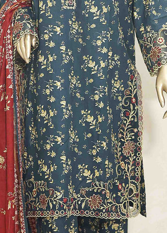 Bin Saeed Fabric - SMLF-0126-EMB- 3 Piece Embroidered Stitched Suit