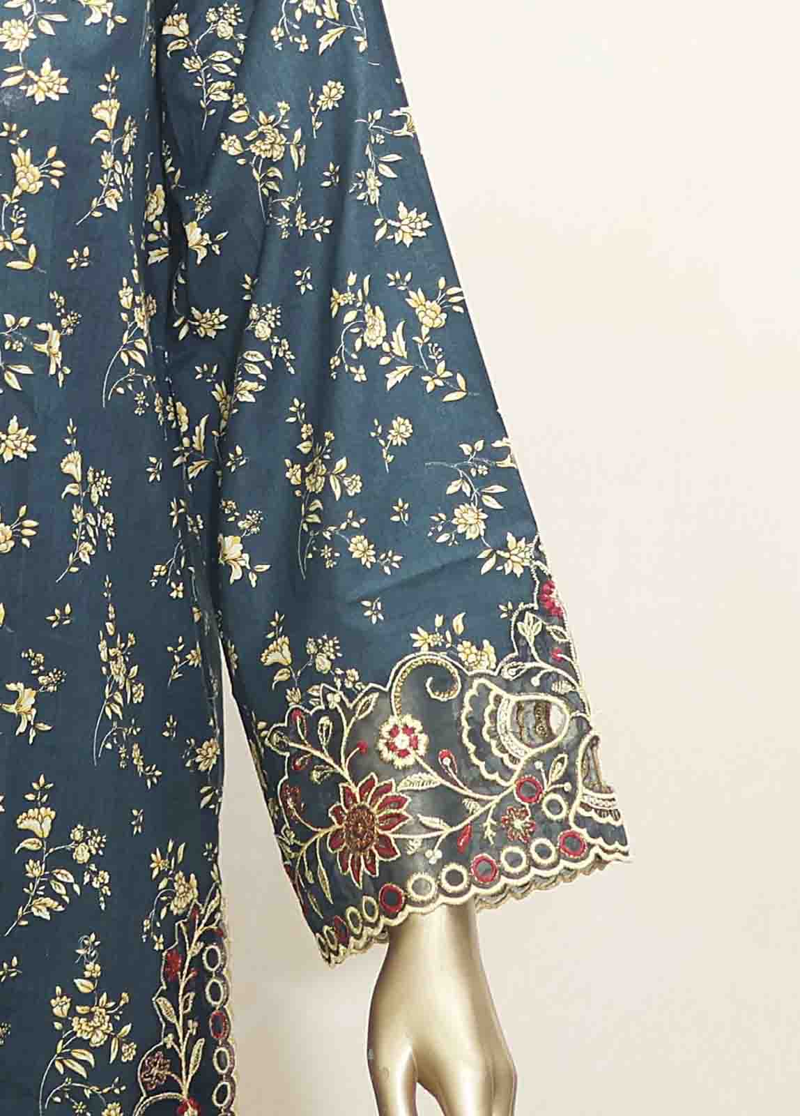 Bin Saeed Fabric - SMLF-0126-EMB- 3 Piece Embroidered Stitched Suit