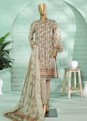 SMLF-0129-3 Piece Printed Stitched Suit