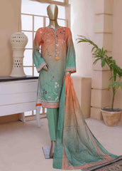 SMLF-0130-3 Piece Printed Stitched Suit