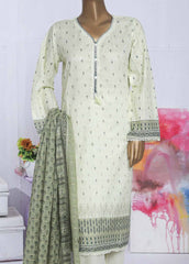 SMLF-194-PR-3 Piece Printed Stitched Suit