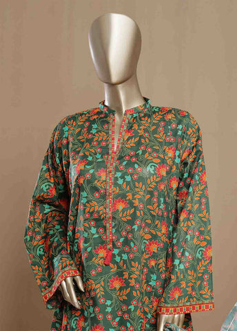 Bin Saeed Fabric - SMLF-02-FR -3 Piece Printed Frock Style