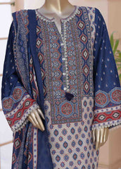 SMLF-0201-3 Piece Printed Stitched Suit