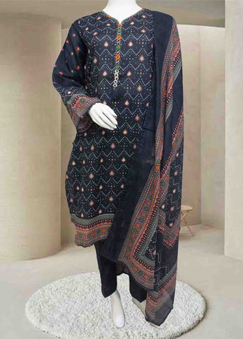 Bin Saeed Fabric - SMLF-0203- 3 Piece Printed Stitched Suit