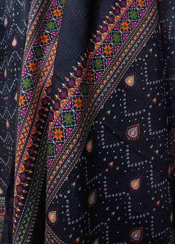 Bin Saeed Fabric - SMLF-0203- 3 Piece Printed Stitched Suit