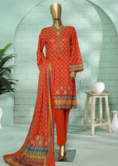 SMLF-0205-3 Piece Printed Stitched Suit