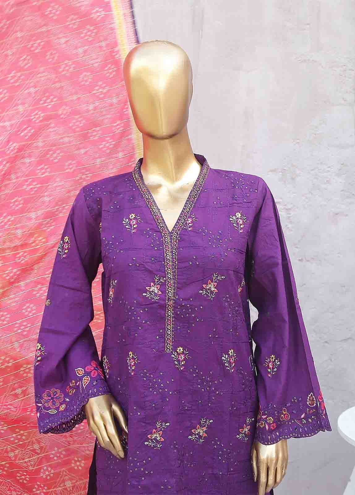 SMLF-0386-RN-3 Piece Cotton Embroidered collection