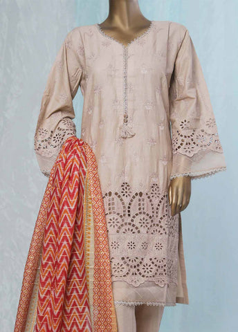 Bin Saeed Fabric - SMLF-0392-CK-3 Piece Chikankari Stitched Suit