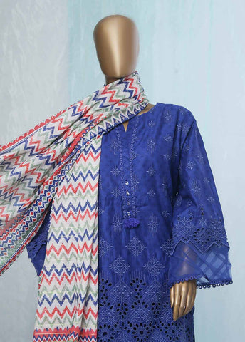 Bin Saeed Fabric - SMLF-0415-CK-3 Piece Chikankari Stitched Suit