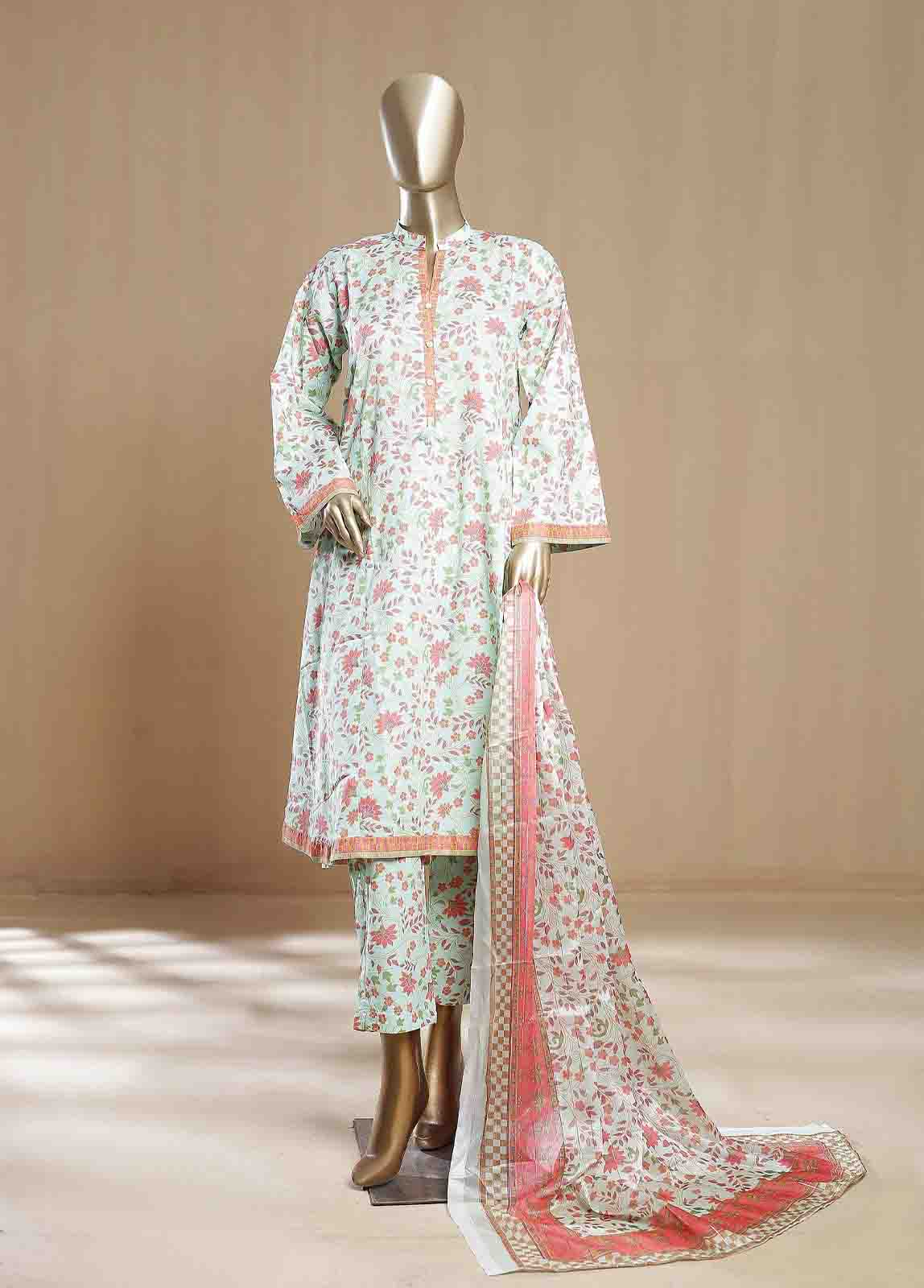 SMLF-05-FR -3 Piece Printed Frock Style