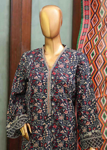 Bin Saeed Fabric - SMLF-0632-EMB- 3 Piece Embroidered Stitched Suit